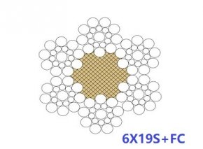 6X19S+FC、6X19S+IWR、6X19W+FC、6X19W+IWR鋼絲繩